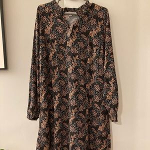 NWT Loft modern style swing dress! Beautiful unique pattern